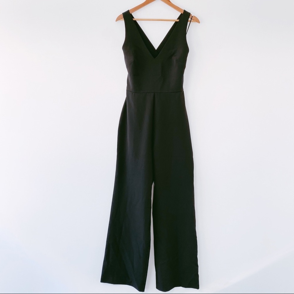 Charles Henry Black Halter Jumpsuit M ($110) As Is - Picture 1 of 6